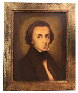 Maksymilian Stratanowski, Portret Chopina, kopia obrazu Ary Scheffera, XX w.