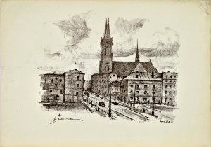 Antoni SUCHANEK (1901-1982), Nowe Miasto - dawny ratusz z r. 1827, 1948