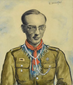 Franciszek JAŹWIECKI (1900-1946), Portret Wróblewskiego, 1945