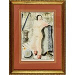 Karol KOWALSKI (Mieczyslaw Szarle) (1906-1967), Nude of a woman in red shoes, 2nd quarter of the 20th century.
