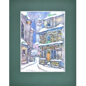 Eugeniusz TUKAN - WOLSKI (1928-2014), In front of the church