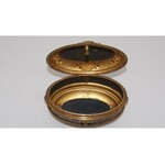 brass casket with china 19 in.