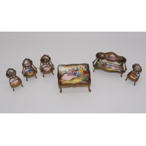 Reuge Ste-Croix, miniature furniture with music box