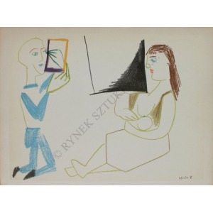 Pablo Picasso (1881-1973), La Comedie Humaine - 29.I.54 V (&ldquo;Verve&rdquo; no. 29/30, 1954)