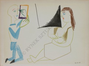 Pablo Picasso (1881-1973), La Comedie Humaine - 29.I.54 V (“Verve” no. 29/30, 1954)