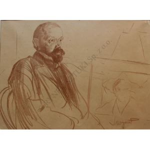Leon Wyczółkowski (1852-1936), Portret Jacka Malczewskiego(Teka Stowarzyszenia Polskich Artystów Grafików, 1903)