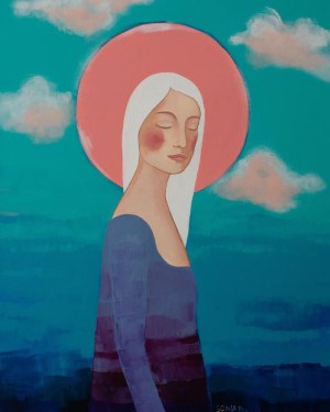Sonia Brzeźniak (ur. 1985), Kobieta w chmurach, 2021