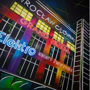 Ewelina Grabowska (b. 1992), Neon night, 2021