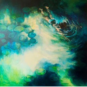 Victoria Nowotna (b. 2000), Girl in the bath, 2020