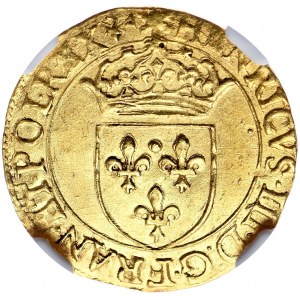 Henryk Walezy, Ecu d'or (dukat) 1587 E, Tours