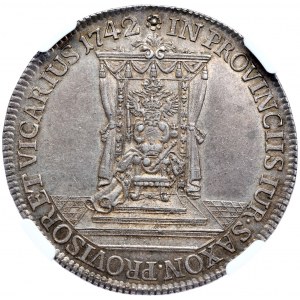 August III, półtalar wikariacki 1742, Drezno