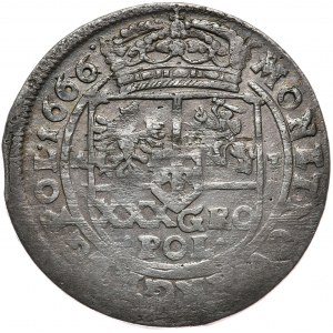 Jan II Kazimierz, tymf 1666, Bydgoszcz, z błędem SEVATA