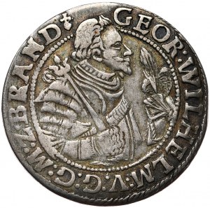 Prusy Książęce, Jerzy Wilhelm, ort 1622, Królewiec, popiersie bez mitry