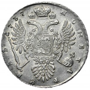 Rosja, Anna, rubel 1737, Moskwa