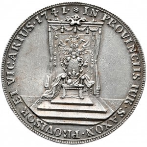 August III, talar wikariacki 1741, Drezno