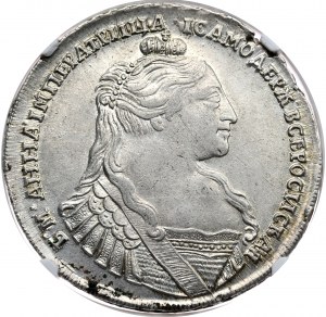 Rosja, Anna, rubel 1734, Moskwa