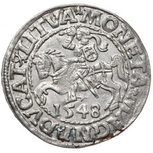 Zygmunt II August, półgrosz 1548, Wilno, LI/LITVA