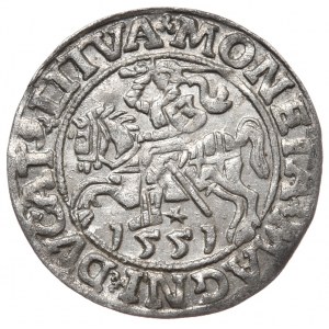 Zygmunt II August, półgrosz 1551, Wilno, LI/LITVA