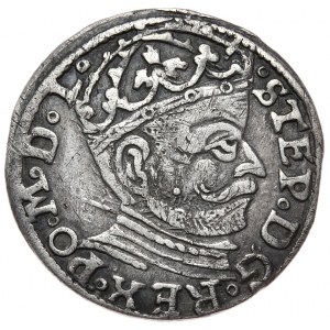 Stefan Batory, trojak 1581, Ryga, bardzo rzadki