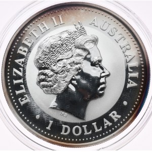 Australia, 1 dolar, kookaburra, 1999 r., 1oz, srebro 999, Pennsylvania Privy