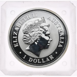 Australia, 1 dolar 2003, Lunar I, Rok Kozy, 1oz, srebro 999, pryzmat