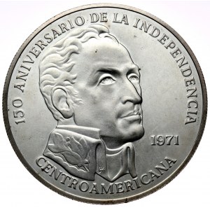 Panama, 20 balboas 1971, S. Bolivar, Ag 925