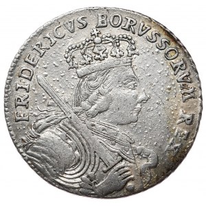Królestwo Prus, Fryderyk II, ort 1755 E, Królewiec, bardzo rzadkie popiersie
