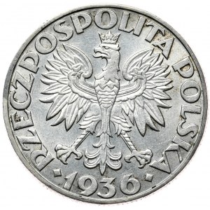 5 złotych 1936 żaglowiec