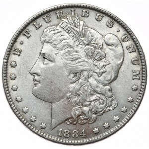 USA, dolar 1884 Morgan, Filadelfia
