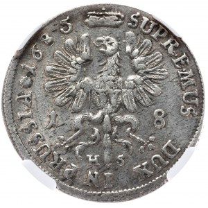 Prusy (księstwo), Fryderyk Wilhelm, ort 1685 HS, Królewiec