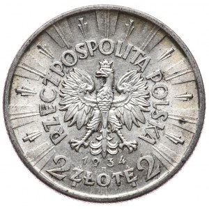 2 złote 1934, Piłsudski