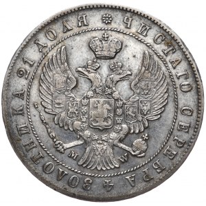 Russische Teilung, Nikolaus I., Rubel 1844 MW, Warschau