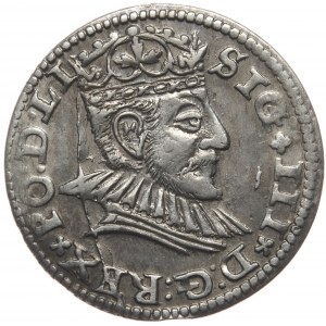 Zygmunt III Waza, trojak 1590 Ryga, mała głowa