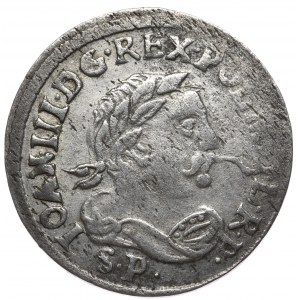 Johann III. Sobieski, Sixpence 1684 SP, Bromberg, selten