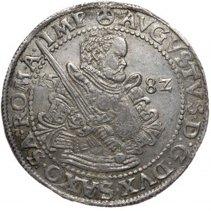 Sasko, srpen 1553-1586, tolar 1582 HB, Drážďany
