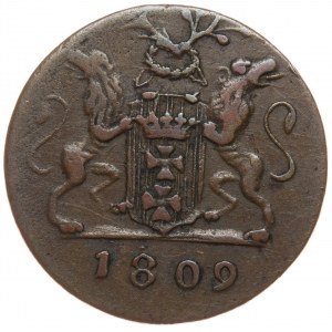 Free City of Danzig, 1 penny 1809 M, GROOSCHEN