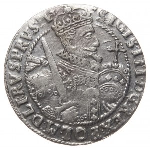 Sigismund III Vasa, ort 1622, Bydgoszcz, stars at the base of the crown