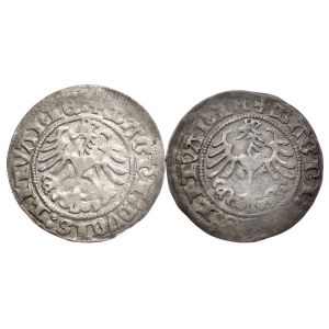 Sigismund I. der Alte, Halbpfennig 1517 und 1518, Vilnius, seltene Sorten