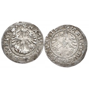 Zikmund I. Starý, půlpenny 1519 (velmi vzácné) a 1521, Vilnius