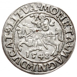 Sigismund II Augustus, Halbpfennig 1548, Wilna - LI/LITVA