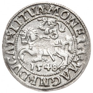 Sigismund II Augustus, Halbpfennig 1548, Wilna - LI/LITVA