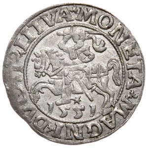 Sigismund II. Augustus, Halbergroschen 1551, Wilna - LI/LITVA