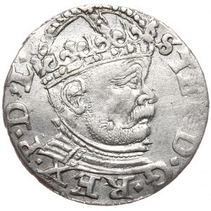 Stefan Batory, Trojak 1586, Riga, großer Kopf