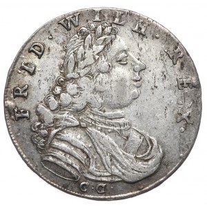 Prusy, Fryderyk Wilhelm I, ort (18 groszy) 1714 CG, Królewiec