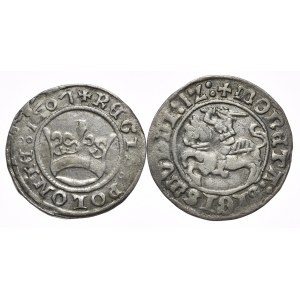 Sigismund I the Old, half-pennies 1507 and 1512