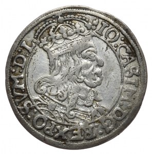 Johannes II. Kasimir, Sixpence 1667 TLB, Krakau
