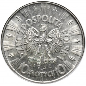 Druhá polská republika, 10 zlotých 1936 Piłsudski