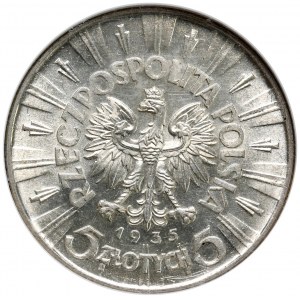 Second Republic, 5 zloty 1935 Pilsudski