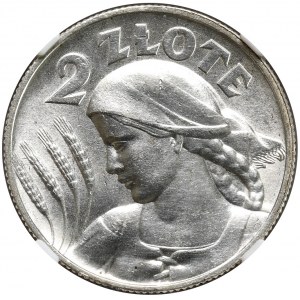 Second Republic, 2 zloty 1925 woman with ears, London