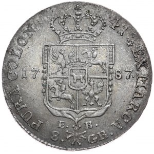 Stanisław August Poniatowski, dvouzlotá mince 1787 EB, Varšava